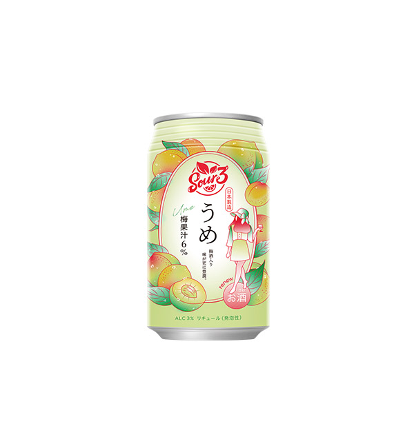 SOUR3沙瓦 梅子風味 350ml（24入）